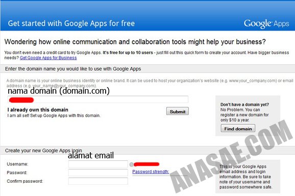 Gambar tampilan awal Google Apps